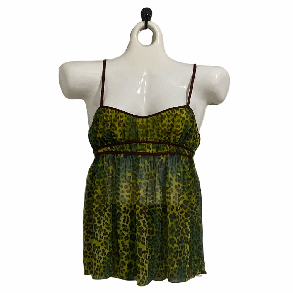 VS Very Sexy green brown blue leopard babydoll